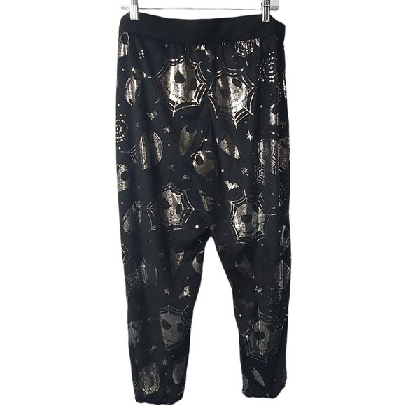 Disney Tim Burton's Nightmare Before Christmas Women Fleece Pajama Pants L 12/14 - Picture 1 of 10